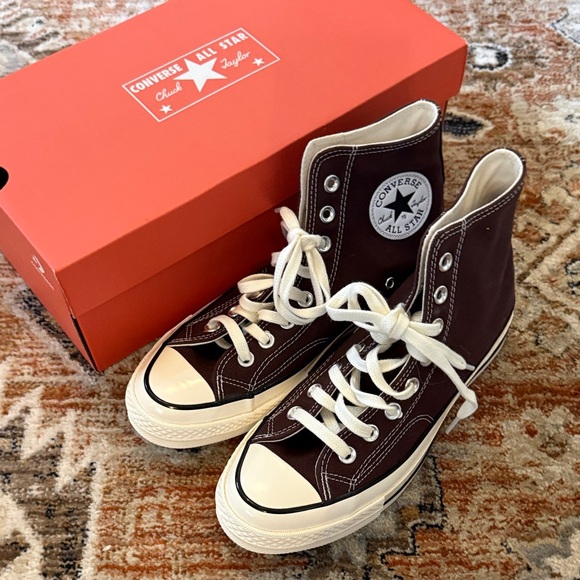 NIB Converse High-Top Chuck 70 Hi Unisex Sneakers Canvas Brown Root W 8.5 M 6.5